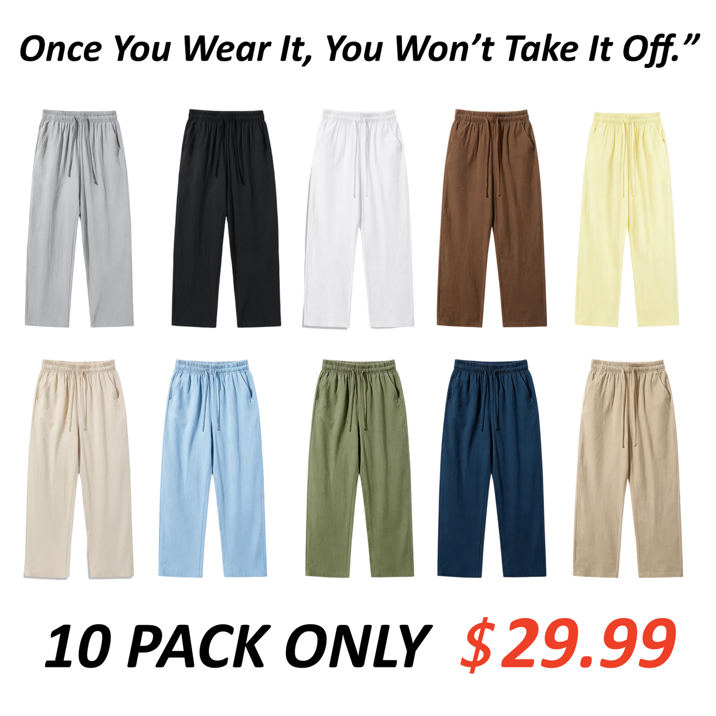 💥Exclusive Price -Relaxed-Fit Linen Pants
