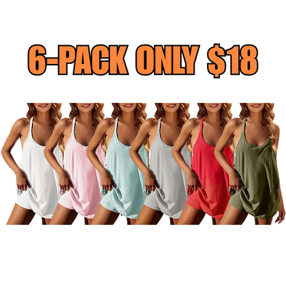 Women's Athletic Sleeveless Mini Dress
