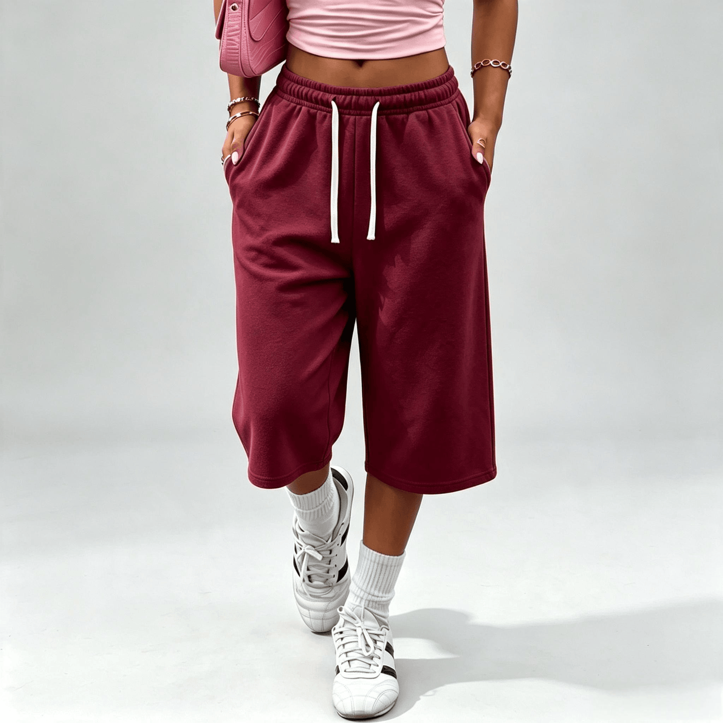 【LAST DAY SALE】Women’s wide-leg loose pants with pockets