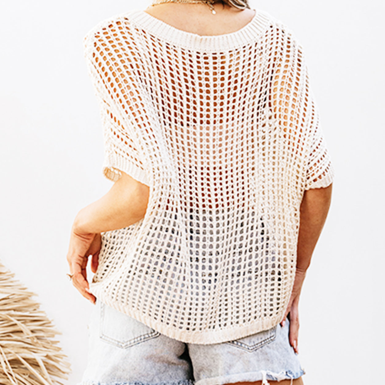 🎉This Week's Special Sales - 60% OFF✨Womens Crochet Pullover Top