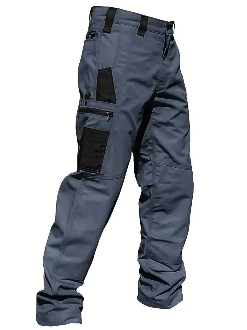 Men's Premium Utility Denim Jeans – Loose-Fit Straight-Leg Casual Trousers