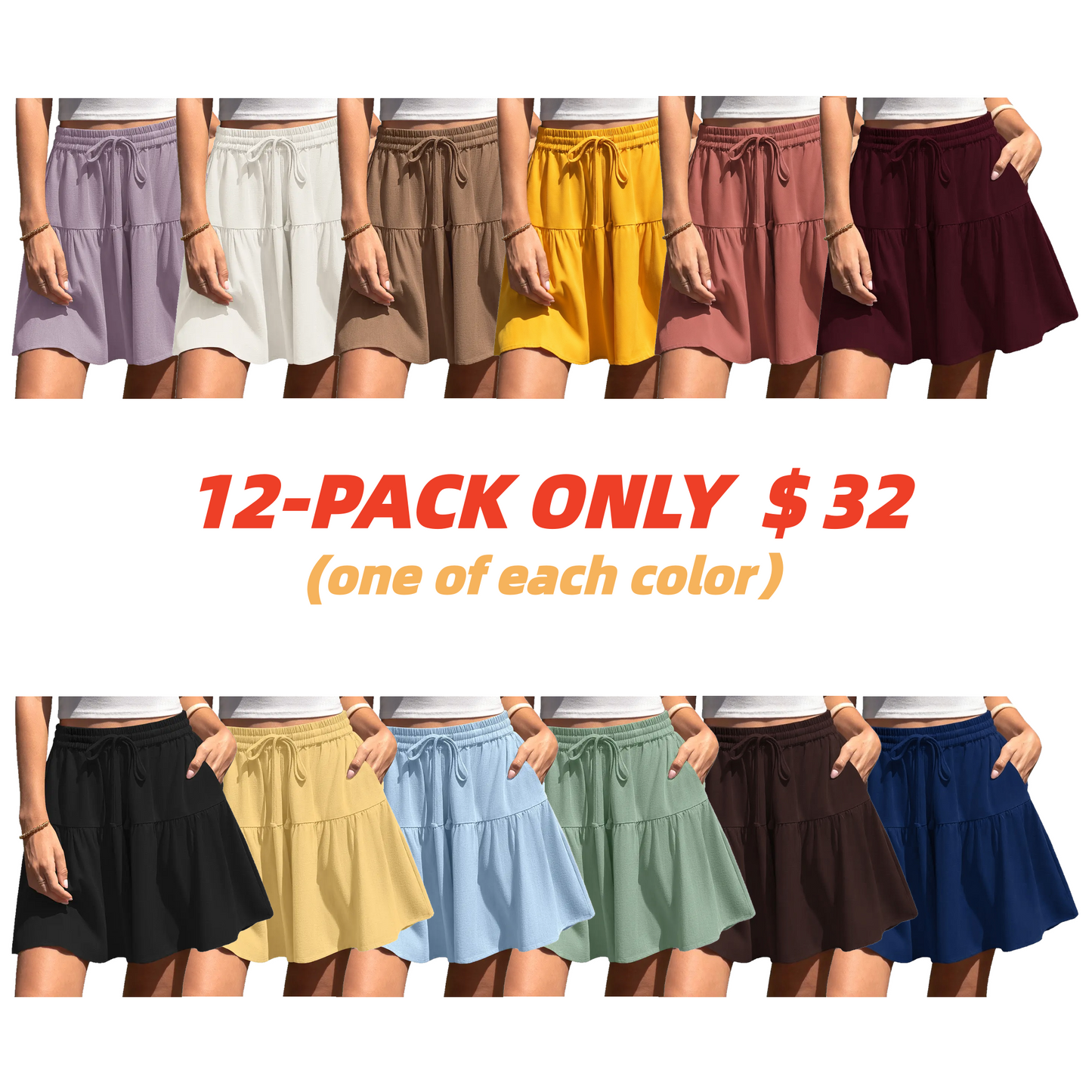 Womens Linen Blend Wide Leg Flowy Culotte Shorts Drawstring Loose Fit Summer Casual Lightweight Comfy Vacation Wear