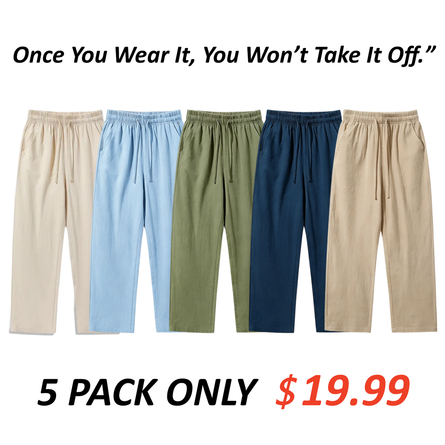 💥Exclusive Price -Relaxed-Fit Linen Pants