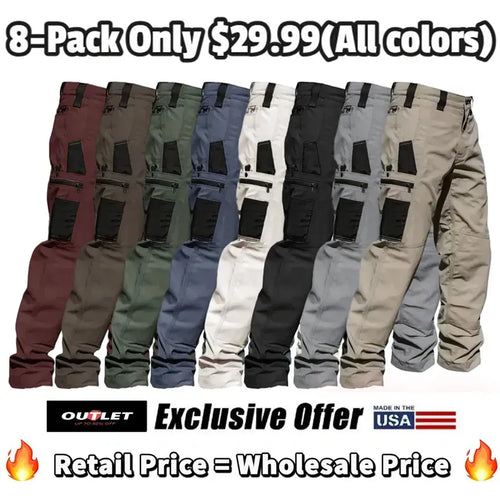 Men's Premium Utility Denim Jeans – Loose-Fit Straight-Leg Casual Trousers