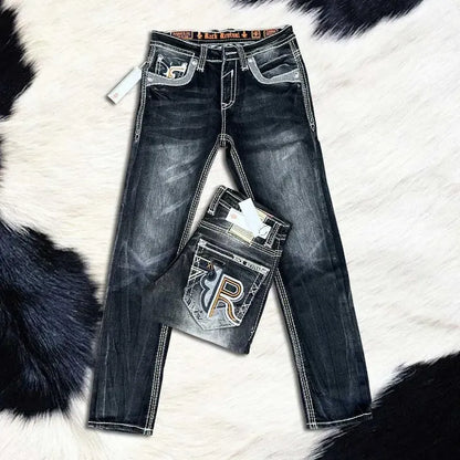 🔥Clearance sale🔥 Rock Revival Jeans for Men - Premium Western Denim Collection