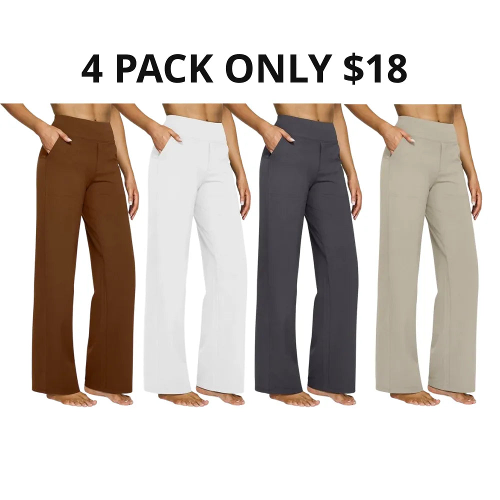 ✨ Women’s High-Waisted Wide-Leg Pants with Pockets | Flattering Fit & All-Day Comfort