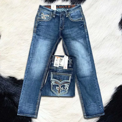🔥Clearance sale🔥 Rock Revival Jeans for Men - Premium Western Denim Collection