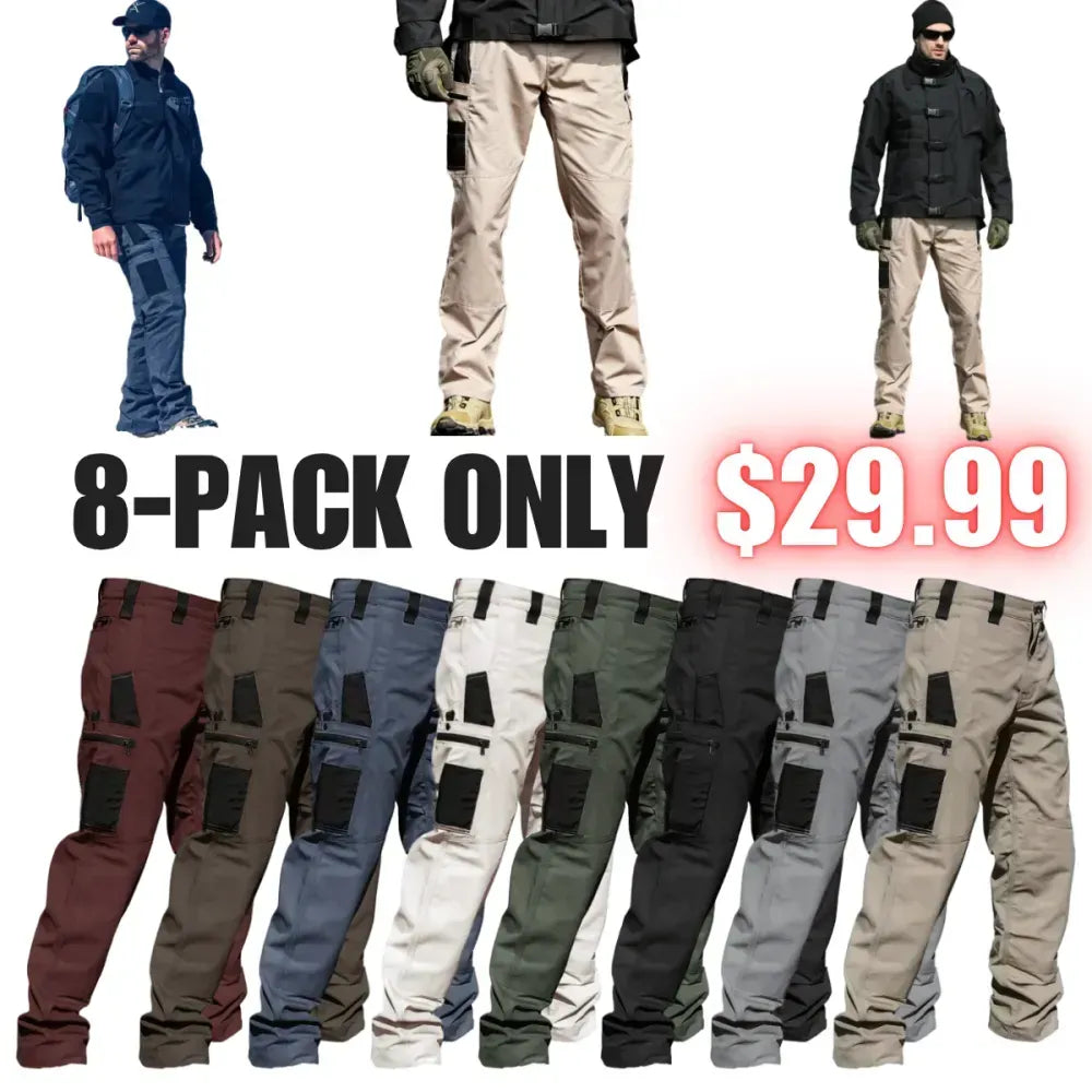 Men's Premium Utility Denim Jeans – Loose-Fit Straight-Leg Casual Trousers