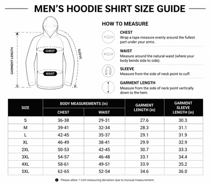 Men's UPF 50+ Long Sleeve Hunting Hoodie with Mask