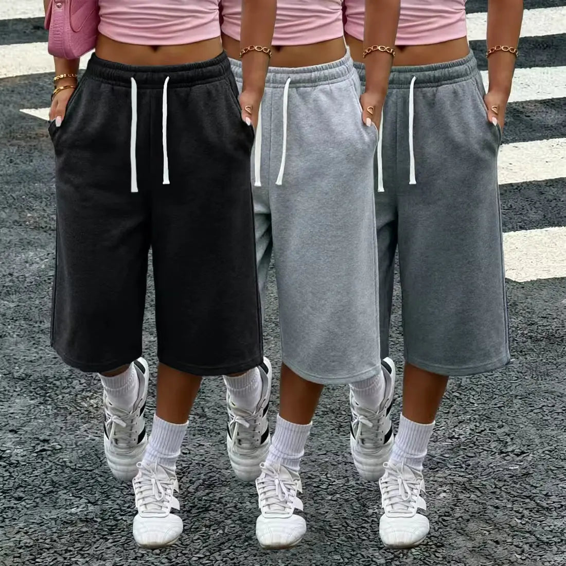 【LAST DAY SALE】Women’s wide-leg loose pants with pockets