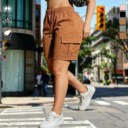 【LAST DAY SALE】Women’s outdoor cargo shorts—multi-pocket design