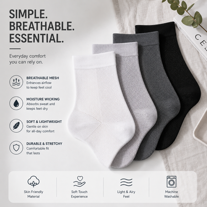 Ultra-Thin Breathable Mesh Socks for Men – Stay Cool, Dry & Comfortable All Day-JY