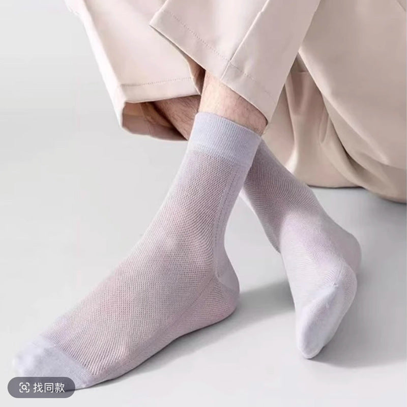 Ultra-Thin Breathable Mesh Socks for Men – Stay Cool, Dry & Comfortable All Day-JY