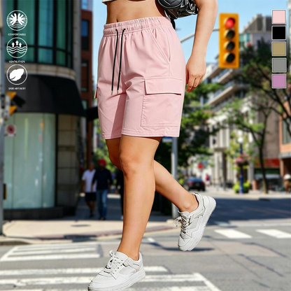 【LAST DAY SALE】Women’s outdoor cargo shorts—multi-pocket design