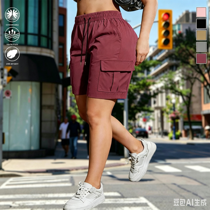 【LAST DAY SALE】Women’s outdoor cargo shorts—multi-pocket design