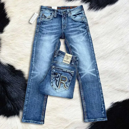 🔥Clearance sale🔥 Rock Revival Jeans for Men - Premium Western Denim Collection