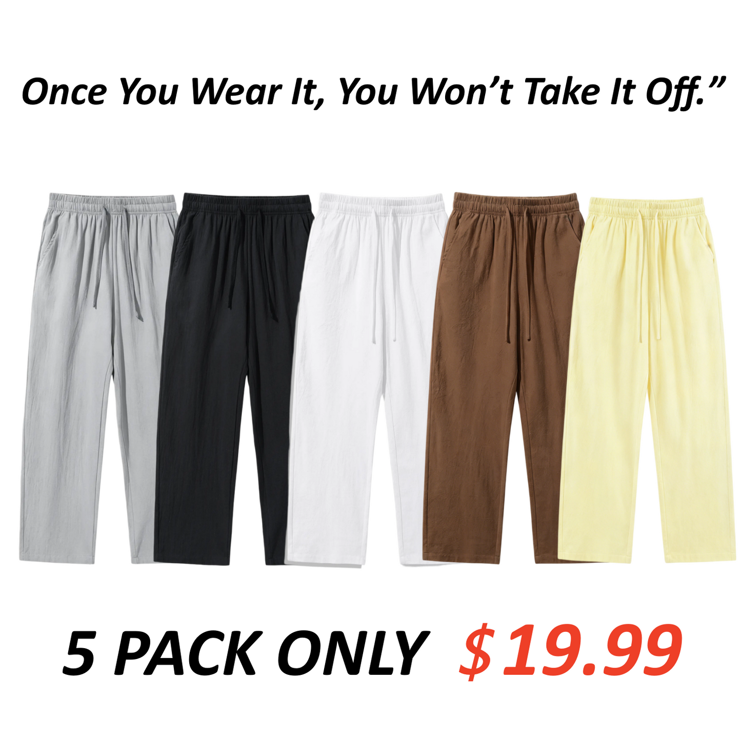 💥Exclusive Price -Relaxed-Fit Linen Pants