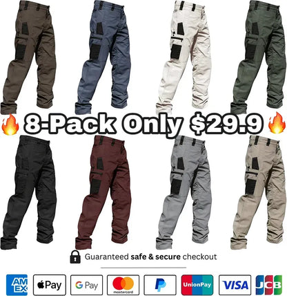 Men's Premium Utility Denim Jeans – Loose-Fit Straight-Leg Casual Trousers