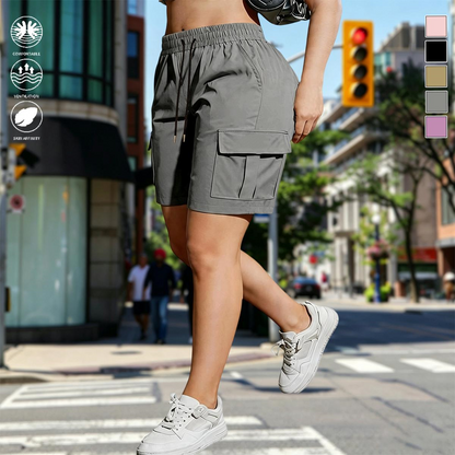 【LAST DAY SALE】Women’s outdoor cargo shorts—multi-pocket design