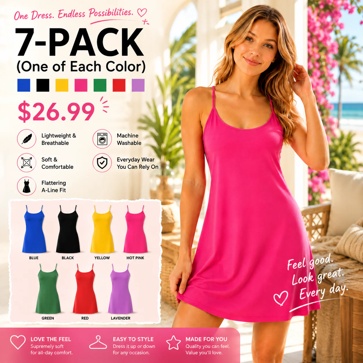 🔥Last day promotion🔥Plush Backless Active Dress-Easy Peezy Edition